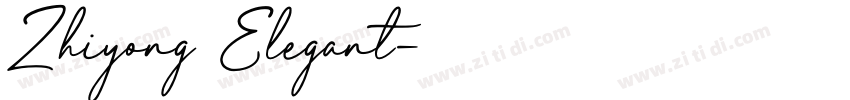 Zhiyong Elegant字体转换